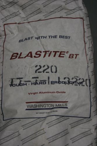 Blastite aluminum oxide 220 grit blast media abrasive 50lb for sale