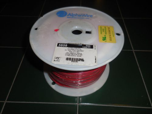 NEW 1000&#039; AWG 16 SILVER COATED STRANDED CU WIRE ALPHA WIRE 5858 200C PTFE 600V