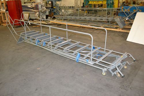 Cotterman 12 Step Rolling Ladder, 800 Lb. Capacity, 24&#034; Platform
