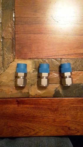 (3) New Swagelok Stainless Fittings 1/2in Tube x 1/2in Male