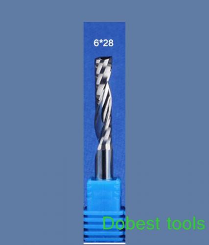 2pcs single flute woodworking engraving AA acrylic PVC Aluminum CNC 6*28mm