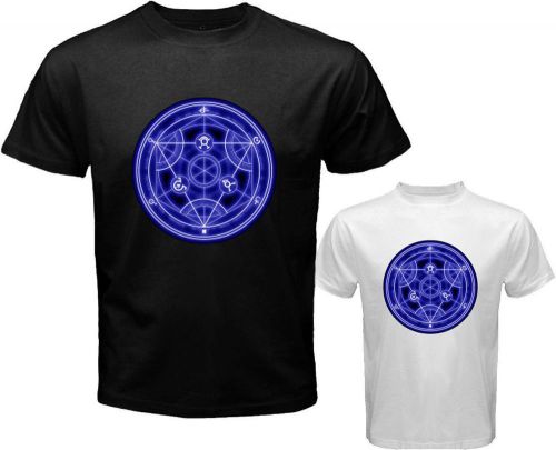 Full Metal Alchemist Seal Homonculus Logo Men&#039;s White Black T-Shirt Size S-3XL