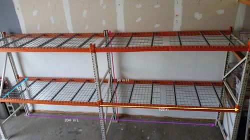 Used teardrop pallet rack shelving racking channel scaffolding w/ locking pins for sale