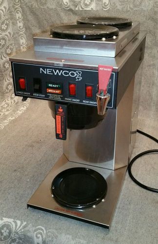 Commercial NEWCO 3 pot warmer H2O tap automatic COFFEE maker Brewer refurb ACE-S