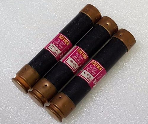 3 - New Bussmann FRS-R-40 Time Delay Fusetron Fuses Current Limiting Class RK5