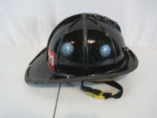 Cairns Firefighter Black Helmet Turnout Bunker Gear Model 1010 (H0218
