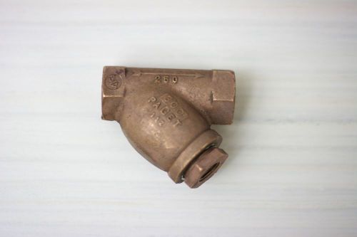 Paget y-strainer bronze 3/4&#034; npt (f), 250 psi, used, excellent condition for sale