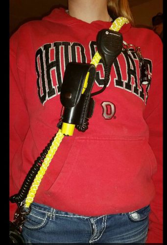 Custom paracord firefighter radio harness for sale