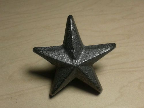 2&#034; cast iron steel star with 1&#034; nail on back side for easy hanging decorate wood