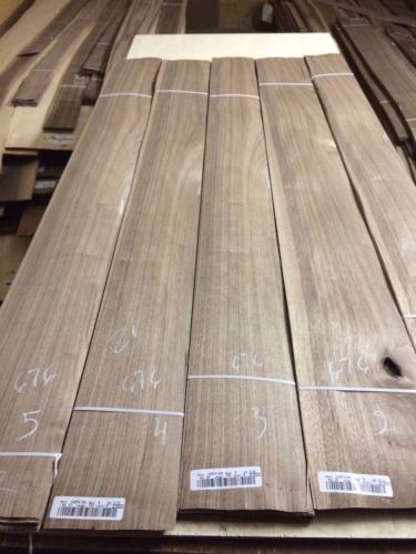Wood Walnut veneer  5 bundle  total 120 pcs RAW VENEER N676  sequesed matched..