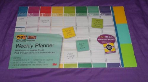POST-IT Weekly Planner - Incl. 150 Post-It Notes, 26 Page Planner &amp; Hang Strips!