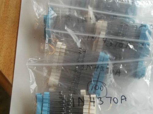 1N4370A NEW - QTY 350 - 2.4V 1/2 WATT ZENER DIODE
