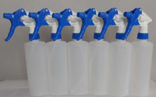 Trigger Sprayer Bottle Blue, Six Pack, 6 Pack, Industrial, 16 oz, Sprayer Bottle