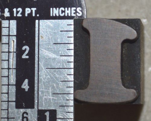 Vintage / Antique Letterpress Wood Printer&#039;s Type, the number &#034;1&#034;, 13/16&#034; tall