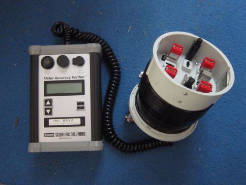 Scientific columbus mav2 electric meter accuracy verifier w/ case, manuals for sale