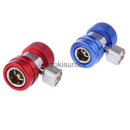 AC R134A Quick Connector Adapter Coupler Auto Air-Conditioning Low/High Set
