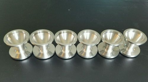 Dry storage cups 1.374&#034; d cell maglite stainless steel set of 6 freeze plug for sale