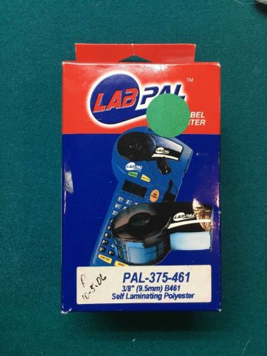 Brady lab pal label printer cartridge pal-375-461 3/8&#034; b461 self laminating poly for sale