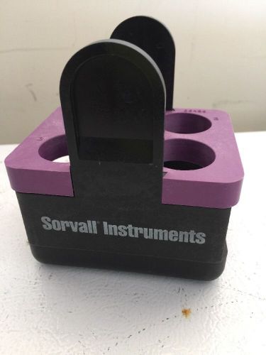 SORVALL INSTRUMENTS FIXED ANGLE ROTOR BUCKETS IN PURPLE