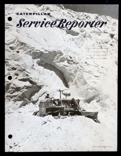 1950&#039;s CATERPILLAR Bulldozer SERVICE REPORTER Advertising Catalog MANUAL Book
