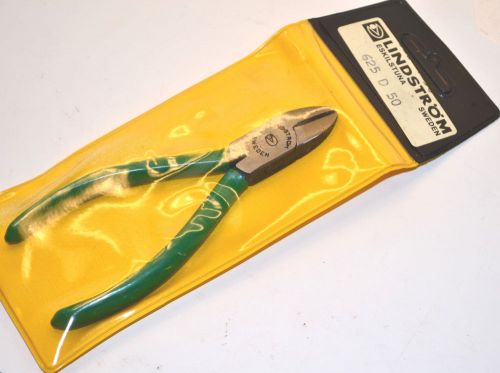 Nos lindstrom sweden watchmakers jewelers 5&#034; diagonal cutter pliers 625d50 green for sale
