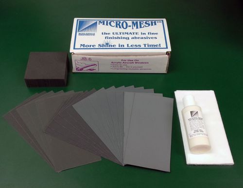 Micro-Mesh JB-6 Acrylic Cabin Window Restoration Kit