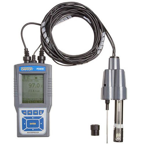 Oakton wd-35432-00 pd 650 ph/mv/ion/do/temp. meter with probe for sale