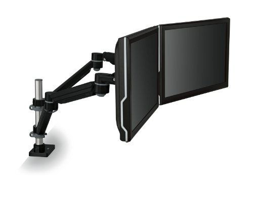 3M Easy Adjust Desk Mount Dual Monitor Arm, Space Saving Design, For Monitors,
