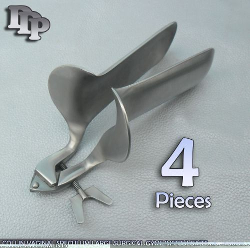 4 Pieces Of Collin Vaginal Speculum Large Gynecology DDP Instruments