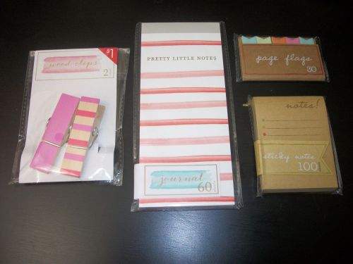 Target One Spot - Pretty Little Notes Journal, Page Flags, Sticky Notes, Clips