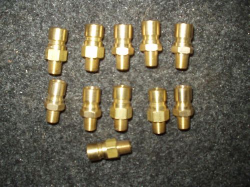 NEW (LOT OF 11) PPE BRASS MALE PLUG FITTING B351 3/8&#034; ID