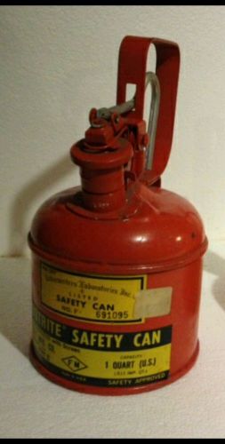 Justrite 10101 - 1 quart - steel safety can for sale