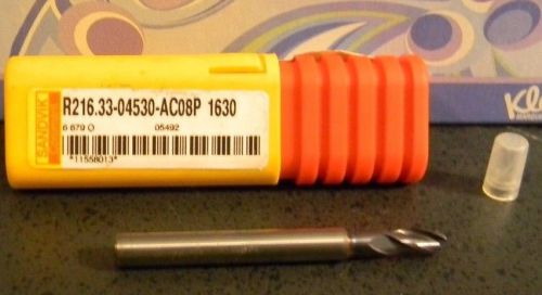 Sandvik Carbide end mill  Drill bit R216.33-04530-AC08P 1630