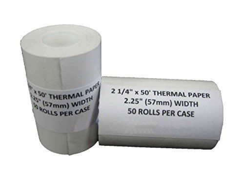 Pospaperroll 2-1/4&#034; x 50&#039; thermal paper (50 rol...blazing fast free usa shipping for sale