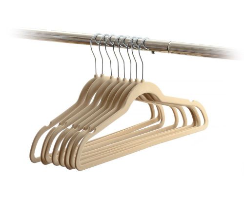 Home-it 50 pack clothes hangers ivory velvet hangers clothes hanger ultra thin for sale
