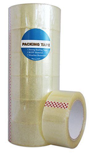 PACKTAPES 6 rolls Packing Tape 2x 110 Yds  Bopp Material Clear Strong Carton