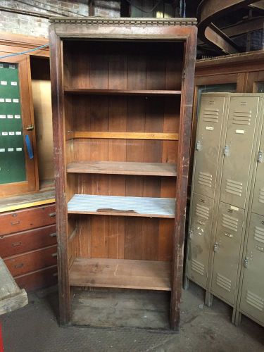 Wooden cabinet store display hardware store with 6 shelves (2 of 9) for sale
