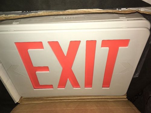NEW in Open Box LX850R Exit Sign w RED Letters