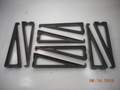 8 Letterpress Printing Antique Detachable Galley Brackets 10 In Cast Iron # 2650