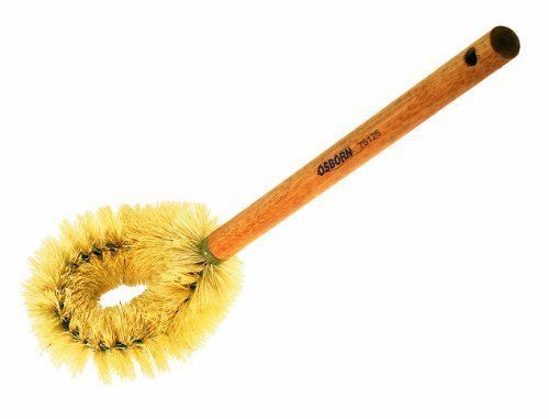 Osborn International 75125SP Economy Bowl Brush, Long Solid Wood Handle, 4&#034; Area