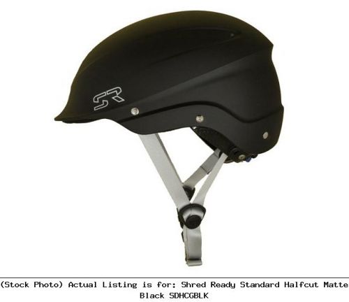 Shred ready standard halfcut matte black sdhcgblk helmet for sale