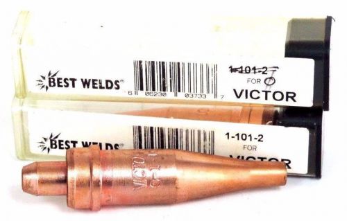 LOT OF 2 NEW VICTOR 0-1-101 WELDING TORCH TIPS 2-1-101