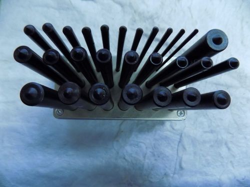 28 Piece Transfer Punch Set 3/32&#034; - 17/32&#034; Unbranded