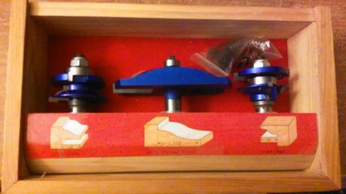 Lifetime Carbide Doormakers Bit Set 3 Piece 1/2&#034; Shaft.Part 02775