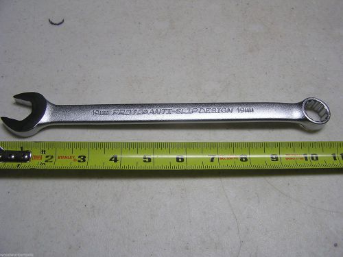19MM Proto 1219MASD Anti-Slip Design Combination Wrench 12Pt USA 15 Degree 0625