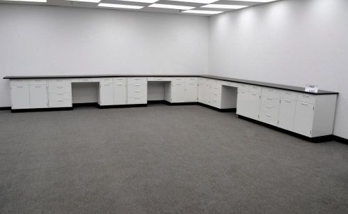 35&#039; hamilton base laboratory cabinets with tops (pa4-l360) for sale