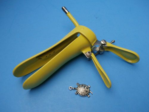 Turtle-Graves Vaginal Speculum Smoke Evacuation SMALL Yellow,Leep Specula OB/GYN