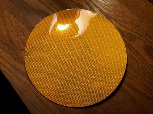 3M Round Yellow Diamond Grade Pieces of Sheeting 11&#034; Diameter