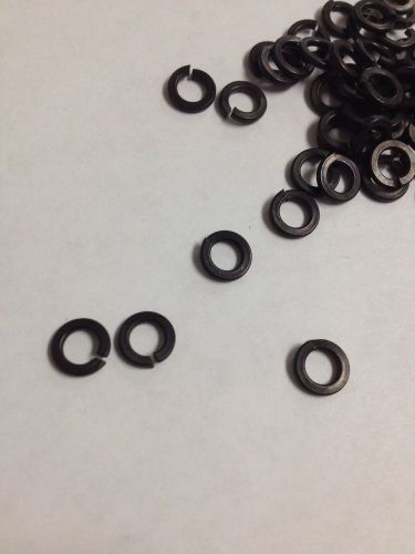 Lot of 100 ms35338-137b 18-8 split lock washers black oxide number 8 screw size for sale