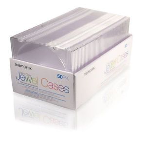 Memorex Clear Slim CD Jewel Cases - 50 Pack + FREE SHIPPING